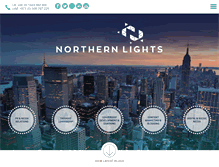 Tablet Screenshot of northernlightspr.com